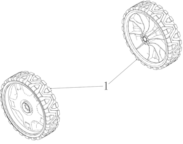 Wheels (8x2) Diagram and Parts List for SCP100 (11AB9BE710)(2023) Cub Cadet Lawn Mower